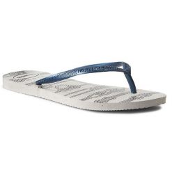 Japonki damskie Havaianas Brasil japonki Slim Nautical 41371250001. Szare japonki Havaianas, bez wzorów, z materiału. Za 89.00 zł.