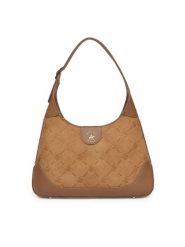 Beverly Hills Polo Club Torebka BHPC-L-004-07 Brązowy. Brązowe torebki klasyczne Beverly Hills Polo Club, bez wzorów, ze skóry, bez dodatków. Za 199.99 zł.