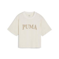 Koszulka Puma Squad Graphic. Białe t-shirty sportowe Puma, m, bez wzorów, bez ramiączek, na jogę i pilates. Za 163.00 zł.