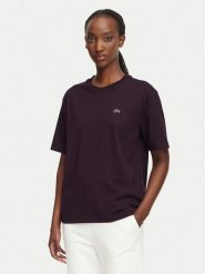 Lacoste T-Shirt TF7215 Bordowy Regular Fit. Czerwone t-shirty Lacoste, bez wzorów, z bawełny, bez kołnierzyka, bez ramiączek. Za 289.99 zł.