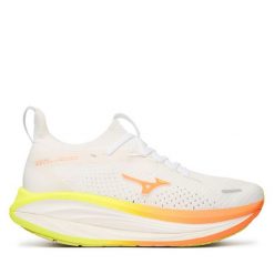 Buty do biegania Mizuno. Białe buty do biegania Mizuno, bez wzorów, bez zapięcia, do biegania. Za 769.99 zł.