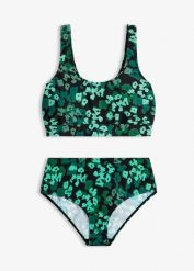 Bikini bustier (2 części). Czarne bikini bonprix, bez wzorów. Za 117.99 zł.