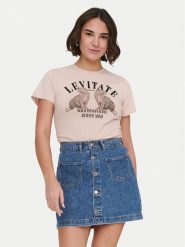 ONLY T-Shirt Lucy 15346760 Różowy Regular Fit. Czerwone t-shirty ONLY, l, bez wzorów, z bawełny, bez kołnierzyka, bez ramiączek. Za 79.99 zł.