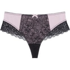Stringi "panty" bonprix czarno-matowy jasnoróżowy. Bokserki damskie marki bonprix. Za 24.99 zł.