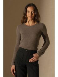 Perfect Cashmere Kaszmirowy sweter "Marya" w kolorze szarobrązowym rozmiar: XXL. Brązowe swetry Perfect Cashmere, xxl, bez wzorów, z kaszmiru, bez ramiączek. Za 526.95 zł.