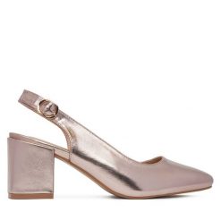 Czółenka Clara Barson. Żółte czółenka Clara Barson, bez wzorów, bez obcasa, bez zapięcia. Za 129.99 zł.