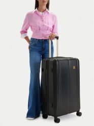 Nine West Walizka duża CEO-NW-L-003-09 BLACK Czarny. Czarne walizki Nine West, duże. Za 399.99 zł.