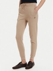 Beverly Hills Polo Club Spodnie dresowe P-SS26W-TF546550 Beżowy Regular Fit. Brązowe spodnie dresowe Beverly Hills Polo Club, bez wzorów, z bawełny. Za 239.99 zł.