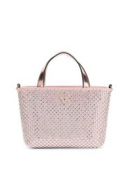 Guess Torebka 181093 Różowy. Czerwone kopertówki Guess, z aplikacjami, z materiału, wizytowe, bez dodatków. Za 589.99 zł.