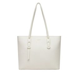 Torebka Lasocki. Białe shopper bag Lasocki, bez wzorów, bez dodatków. Za 199.99 zł.