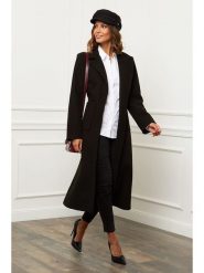 Le Comptoir du Manteau Płaszcz przejściowy w kolorze czarnym rozmiar: 38. Czarne płaszcze Le Comptoir du Manteau, bez wzorów, z tkaniny, klasyczne, bez kaptura. Za 127.65 zł.