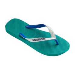 Japonki plażowe Havaianas Top Mix. Zielone japonki Havaianas, bez wzorów, sportowe. Za 54.99 zł.
