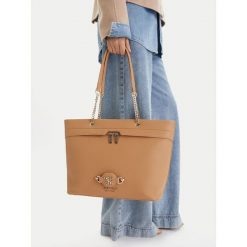 Torebka Nine West. Brązowe shopper bag Nine West, bez wzorów, bez dodatków. Za 155.99 zł.