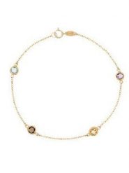 OR ÉCLAT Złota bransoletka "Petites Pépites" z cyrkoniami rozmiar: onesize. Żółte bransoletki Or Éclat, z cyrkonią, złote. Za 978.99 zł.