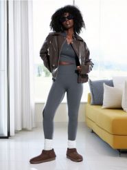 Legginsy - szary. Szare legginsy Sinsay, bez wzorów. Za 39.99 zł.