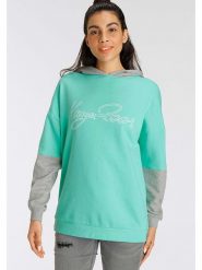 Kangaroos Bluza w kolorze miętowo-szarym rozmiar: 36/38. Szare bluzy KangaROOS, bez wzorów, bez ramiączek, z kapturem. Za 79.96 zł.
