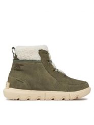 Sorel Botki Explorer Next™ Carnival Wp NL5026-397 Zielony. Zielone botki Sorel, bez wzorów, ze skóry, bez obcasa, na płaskiej podeszwie, bez zapięcia. Za 549.99 zł.