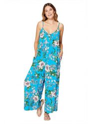 Ipanima Kombinezon w kolorze niebieskim rozmiar: 34-40. Niebieskie kombinezony Ipanima, bez wzorów, bez kołnierzyka, bez ramiączek. Za 86.99 zł.