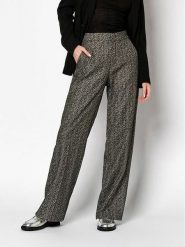 Rosner Spodnie "Mara" w kolorze kremowo-czarnym rozmiar: 38/L32. Czarne spodnie materiałowe Rosner, bez wzorów, z materiału, z podwyższonym stanem. Za 200.60 zł.