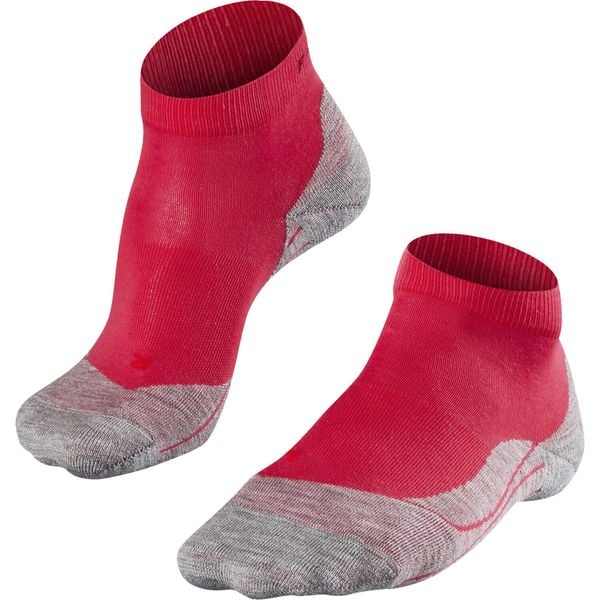 Skarpety damskie Falke RU4. Czerwone skarpetki Falke, bez wzorów, z materiału. Za 99.00 zł.