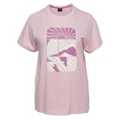 T-shirt Damski Gladys. Czerwone t-shirty Hi-tec, bez wzorów, casualowe, bez kołnierzyka, bez ramiączek. Za 72.99 zł.