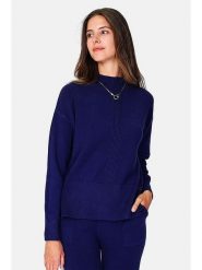 William de Faye Sweter w kolorze granatowym rozmiar: 36. Niebieskie swetry William de Faye, bez wzorów, z kaszmiru, klasyczne, bez ramiączek. Za 131.43 zł.