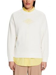 ESPRIT Bluza w kolorze białym rozmiar: XXL. Szare bluzy Esprit, xxl, bez wzorów, z bawełny, bez kaptura. Za 88.23 zł.