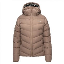 Kurtka pikowana damska zimowa Hi-Tec Lady Varmi - beżowa, Rozmiar M. Brązowe kurtki Hi-tec, na zimę, m, bez wzorów, z materiału, bez kaptura. Za 249.99 zł.