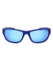 Polaroid Okulary przeciwsłoneczne unisex w kolorze niebiesko-błękitnym rozmiar: 60. Niebieskie okulary przeciwsłoneczne Polaroid, bez wzorów, z tworzywa sztucznego, szklane. Za 169.95 zł.