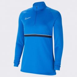 Bluza treningowa damska Nike Drifit Academy. Niebieskie bluzy Nike, xs, bez wzorów, bez kaptura. W wyprzedaży za 149.90 zł.