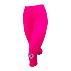 Legginsy techniczne do biegania Capri damskie z taśmami kinetycznymi. Czerwone legginsy R-EVENGE, bez wzorów, z elastanu. Za 212.88 zł.