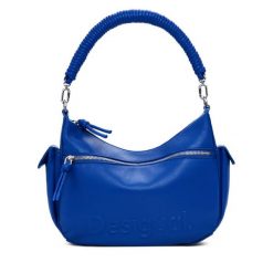 Torebka Desigual. Niebieskie torebki klasyczne Desigual, bez wzorów, klasyczne, bez dodatków. Za 219.99 zł.