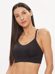 Hunkemöller Biustonosz sportowy HKMX 205205 Czarny. Czarne biustonosze sportowe Hunkemöller, bez wzorów, z syntetyku. Za 79.99 zł.