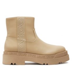 Botki Liu Jo. Brązowe botki Liu Jo, bez wzorów, bez obcasa, na płaskiej podeszwie, bez zapięcia. Za 549.99 zł.