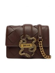 Just Cavalli Torebka 80RA4BM3 ZSD88 Brązowy. Brązowe kopertówki Just Cavalli, bez wzorów, ze skóry, wizytowe, bez dodatków. Za 809.99 zł.