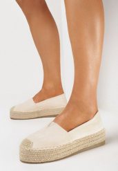 Beżowe Espadryle na Plecionej Podeszwie z Ozdobnymi Noskami Litherise. Brązowe espadryle Born2be, z aplikacjami, eleganckie, bez obcasa. W wyprzedaży za 67.99 zł.