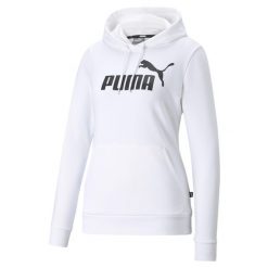 Bluza damska Puma Essentiel. Białe bluzy Puma, l, bez wzorów, bez kaptura, na fitness i siłownię. Za 96.90 zł.