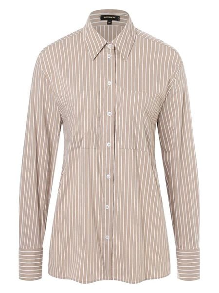 More & More Bluzka w kolorze beżowym rozmiar: 46. Brązowe bluzki More & More, bez wzorów, z bawełny, bez kołnierzyka, bez ramiączek. Za 86.99 zł.