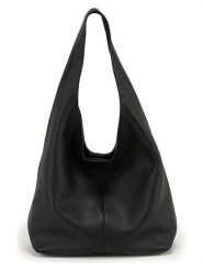 Anna Morellini Skórzany shopper bag "Tarquinia" w kolorze czarnym - 32 x 32 x 16 cm rozmiar: onesize. Czarne shopper bag Anna Morellini, bez wzorów, z materiału, na ramię, bez dodatków. Za 292.95 zł.