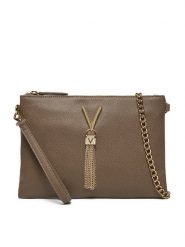 Valentino Torebka Divina VBS1R419G Brązowy. Brązowe kopertówki Valentino, bez wzorów, ze skóry, wizytowe, bez dodatków. Za 199.99 zł.