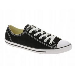 Buty na co dzień damskie CONVERSE trampki. Czarne trampki Converse, bez wzorów, sportowe, bez zapięcia. Za 279.00 zł.