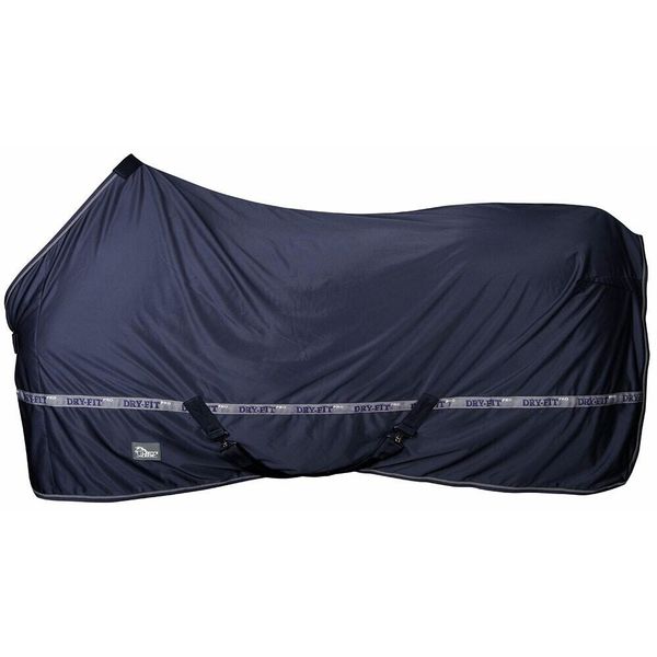 Sucha koszula dla koni Harry's Horse. Niebieskie koszule HARRYS HORSE, s, bez wzorów, sportowe, bez kołnierzyka, bez ramiączek. Za 257.50 zł.