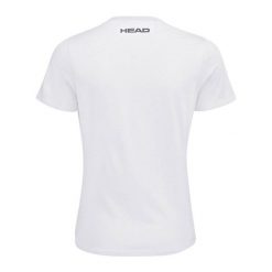 T-shirt damski Club Lara. Białe t-shirty Head, bez wzorów, z bawełny, sportowe, bez kołnierzyka, bez ramiączek. W wyprzedaży za 101.50 zł.
