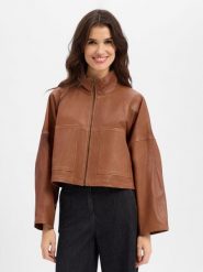 Drykorn Skórzana kurtka Kobiety skóra brązowy, 38. Brązowe kurtki DRYKORN, bez wzorów, ze skóry, eleganckie, bez kaptura. Za 1,899.95 zł.
