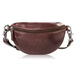 Saszetka damska skórzana nerka crossbody do ręki brązowa Paolo Peruzzi SL-05-BR. Brązowe nerki i saszetki bez wzorów, ze skóry, eleganckie, bez dodatków. Za 189.00 zł.