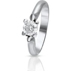 W.KRUK Zjawiskowy Pierścionek - , Brylant 0,50ct - ZWI/PI+718. Szare pierścionki W.KRUK, z brylantem, platynowe. Za 42,990.00 zł.