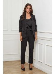 L'armoire de Suzette Spodnie w kolorze czarnym rozmiar: 38/40. Czarne spodnie materiałowe L'armoire de Suzette, bez wzorów, z materiału, klasyczne, z standardowym stanem. Za 130.50 zł.