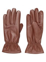 Becksöndergaard Skórzane rękawiczki w kolorze brązowym rozmiar: 7,5. Brązowe rękawiczki Becksöndergaard, bez wzorów, z materiału. Za 183.59 zł.