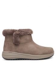Skechers Śniegowce Waterproof Relaxed Fit: On-The-GO Stellar - Cozy Step 144745/DKTP Brązowy ciemny. Brązowe śniegowce Skechers, bez wzorów, ze skóry, bez zapięcia. Za 429.99 zł.