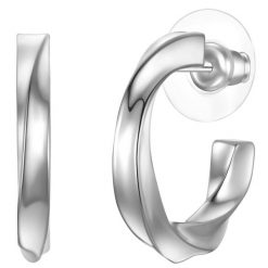 Yokoamii Kolczyki z Stop metali w Srebrny Kolczyki koła 1 ct Damski. Szare kolczyki Yokoamii, srebrne. Za 139.99 zł.